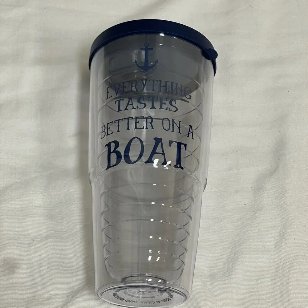 Insulated Tumbler Everything is Better on a Boat Lake Travel Cup 16oz Boating